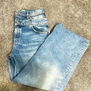 SANDRO Double Belted Jeans, Size 28